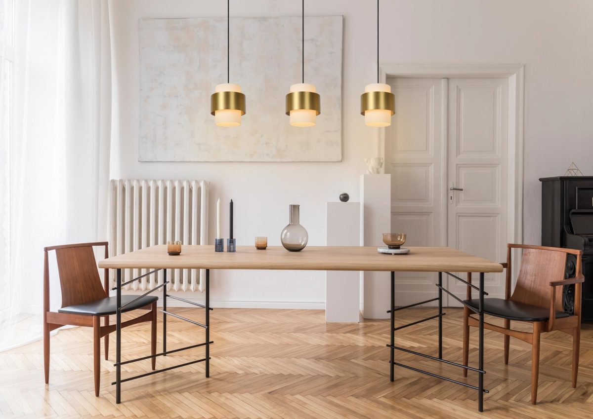 Lucide Firmin pendant light with three lights in matt gold