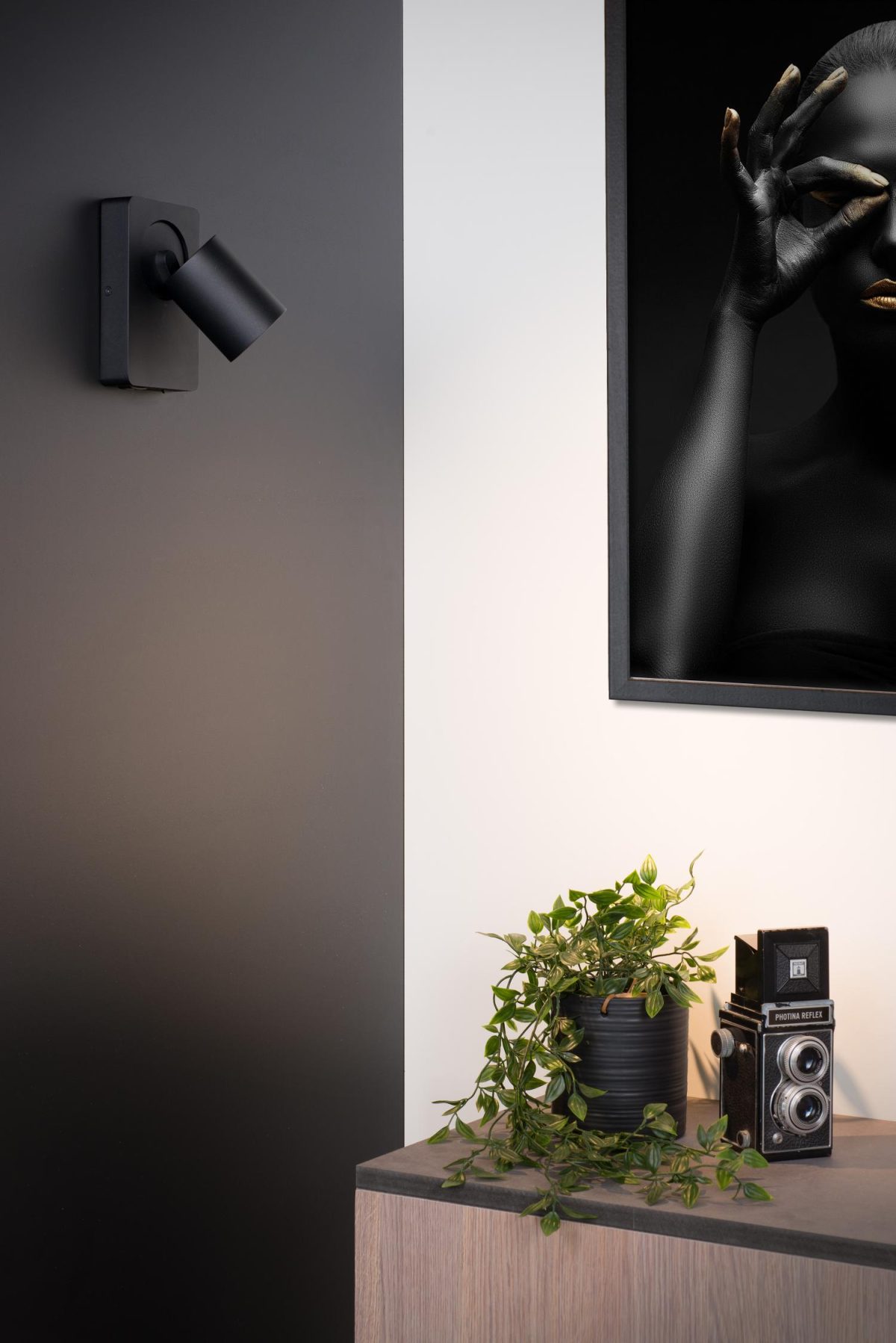 Lucide Nigel bedlamp en wandlamp met dim-to-warm