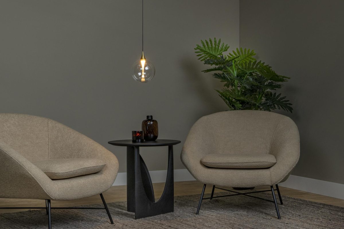 Lucide GISELA hanglamp met ingebouwde dimbare led, Ø 16 cm, in een interieur