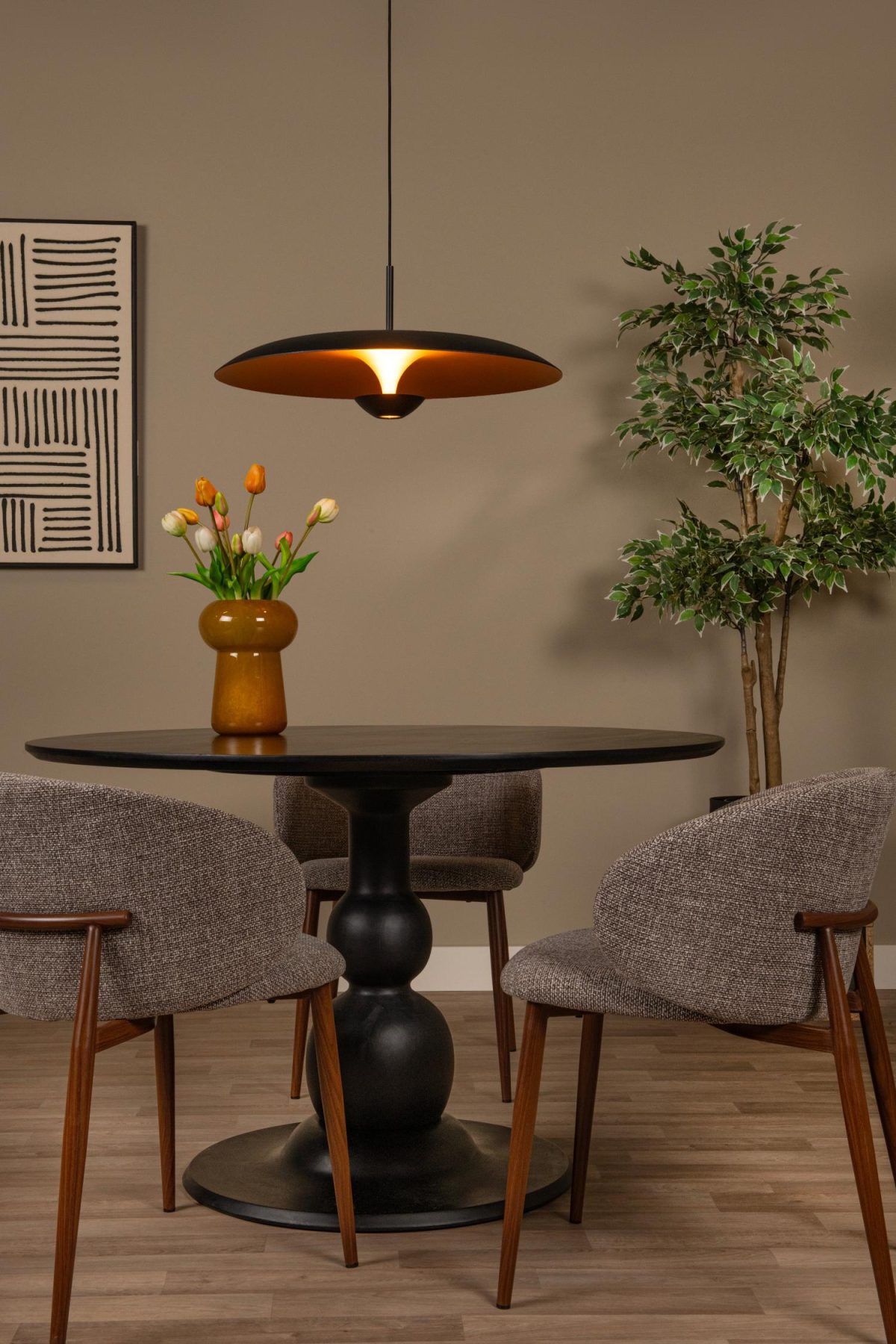 Lucide Kenneth pendant light with a diameter of 60 cm