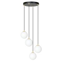 4 pendellamp zwart