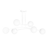 witte design hanglamp wit glas…