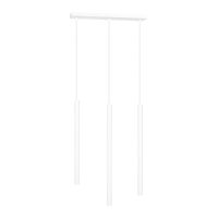 3x witte hanglamp kokers