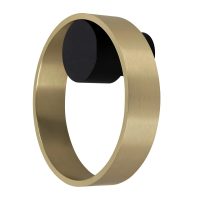 geborsteld goud + zwart
