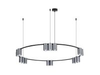 Light 15x GU10 Ø100cm Black/Bru…