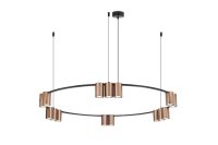 ronde 15-lichts brons en zwart
