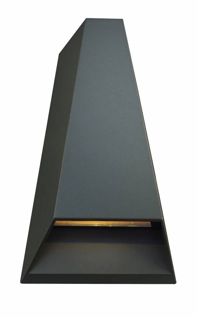 Fantasia Axo applique da esterno LED argento IP54 2x3W 173mm