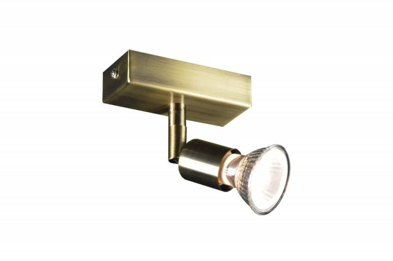 Fantasia Rune faretto da soffitto GU10 bronzo, metallo, orientabile