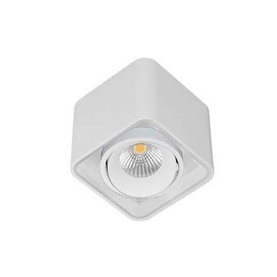 Plafondlamp vierkant LED 10W richtbaar 100mm mat wit
