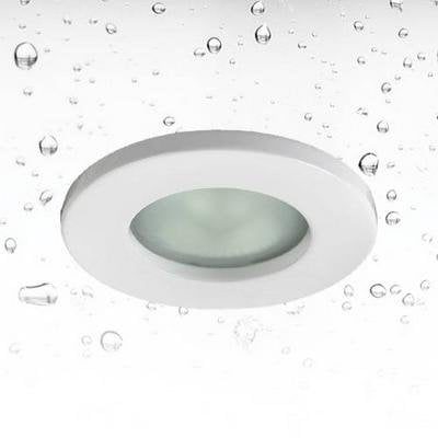 Downlight empotrable IP65 redondo 82mm níquel satinado GU10