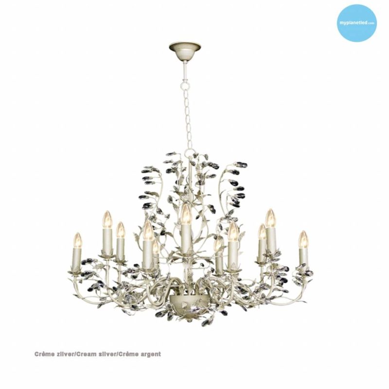 Linea Verdace Michelangelo oval pendant chandelier E14x12 rust