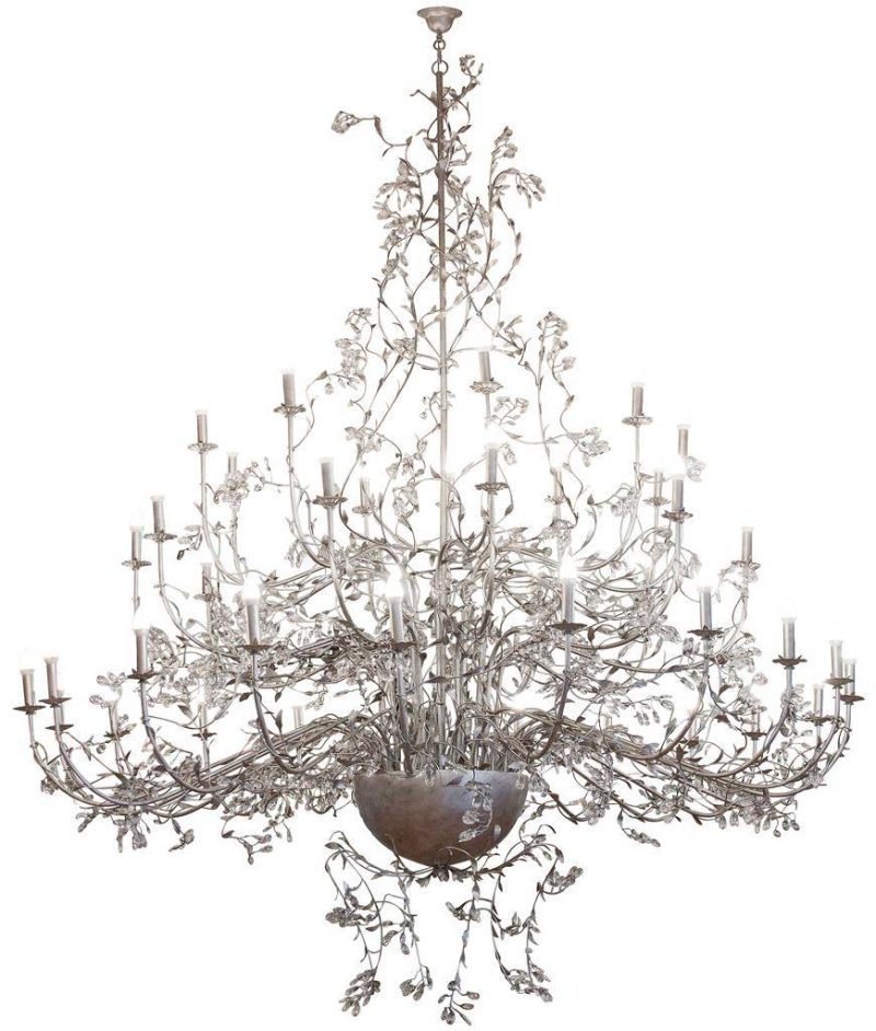 Linea Verdace Michelangelo lámpara araña plata cepillada Ø250 cm