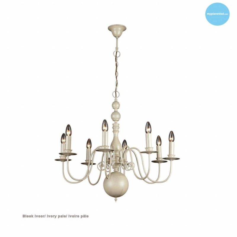 Linea Verdace Brugge hanglamp kroonluchter wit glanzend