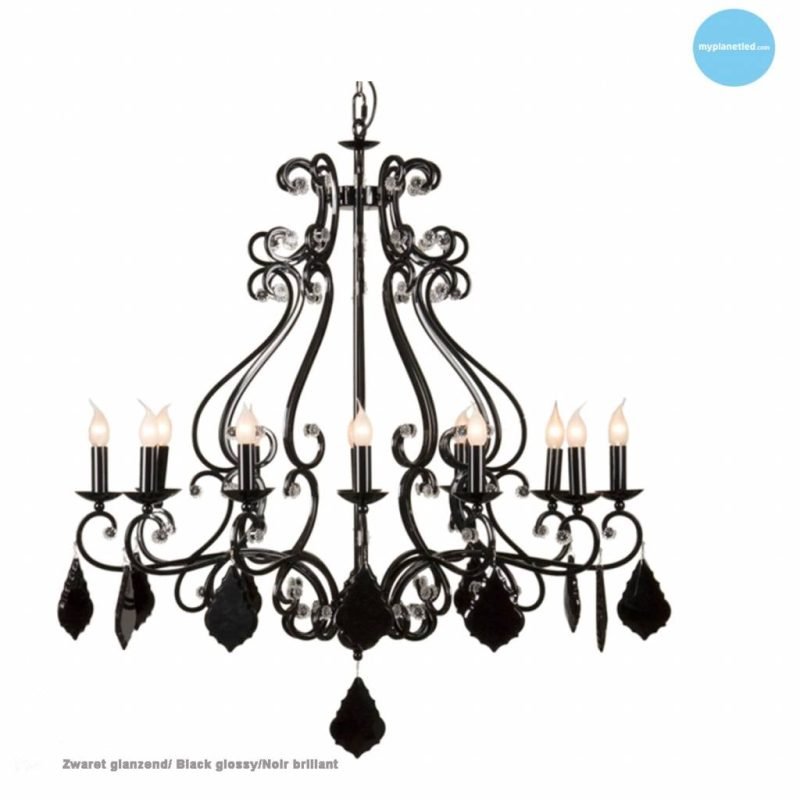 Linea Verdace Barozzi lustre suspendu E14x12 blanc brillant Ø105 cm