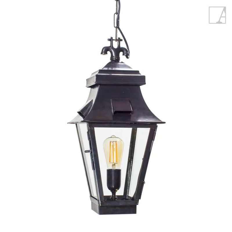 Authentage Gracieuze lámpara colgante farol latón 60cm bronce