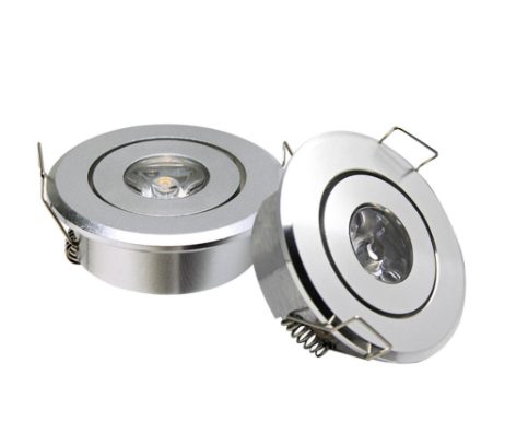Luz de armario LED 3W orientable, blanco, negro o gris aluminio