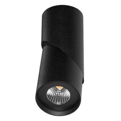 Plafonnier Indigo cylindre LED orientable 185mm noir mat