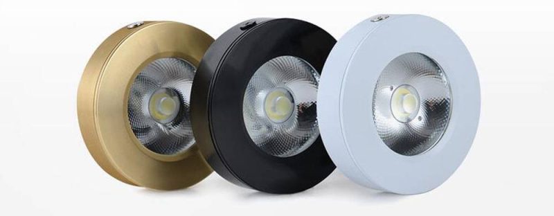 LED-Unterbauleuchte, flache Bauhöhe, 5W oder 7W, schwarz/weiß/gold