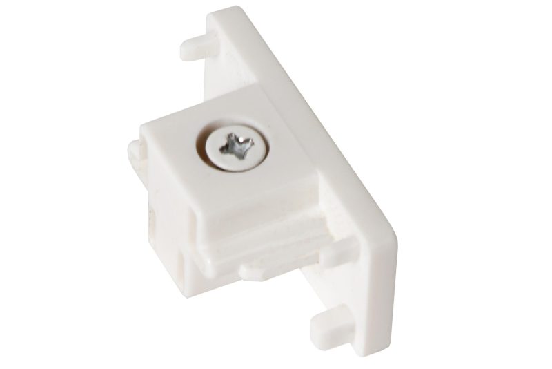 LUCIDE TRACK End Cap - 1-Phase Rail System / Rail Lighting - Set of 2 - White (Extension)