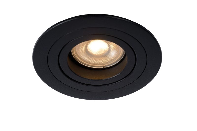 LUCIDE TUBE - Einbaustrahler - Ø 9,2 cm - 1xGU10 - Schwarz