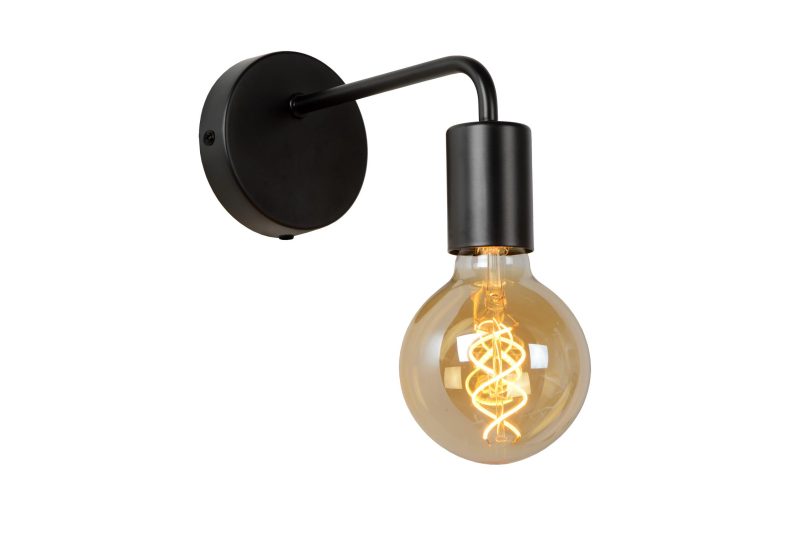 LUCIDE SCOTT - Wandlamp - 1xE27 - Zwart