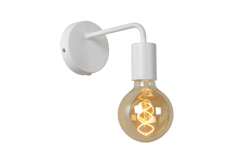 LUCIDE SCOTT - Wandlamp - 1xE27 - Wit