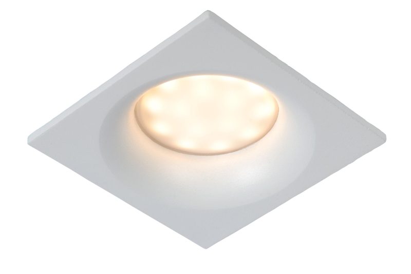 LUCIDE ZIVA - Einbauleuchte Badezimmer - 1xGU10 - IP44 - Weiß
