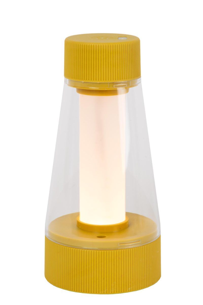 LUCIDE LORALI - Table Lamp - LED Dimmable - IP44 - Ocher Yellow