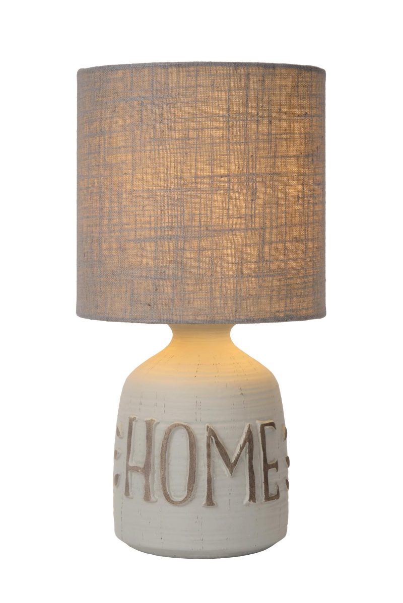 LUCIDE COSBY - Table Lamp - Ø 16.5 cm - 1xE14 - Grey