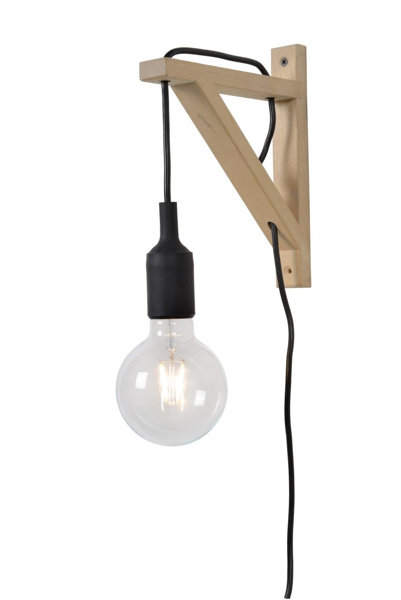 LUCIDE FIX - Applique - 1xE27 - Noir