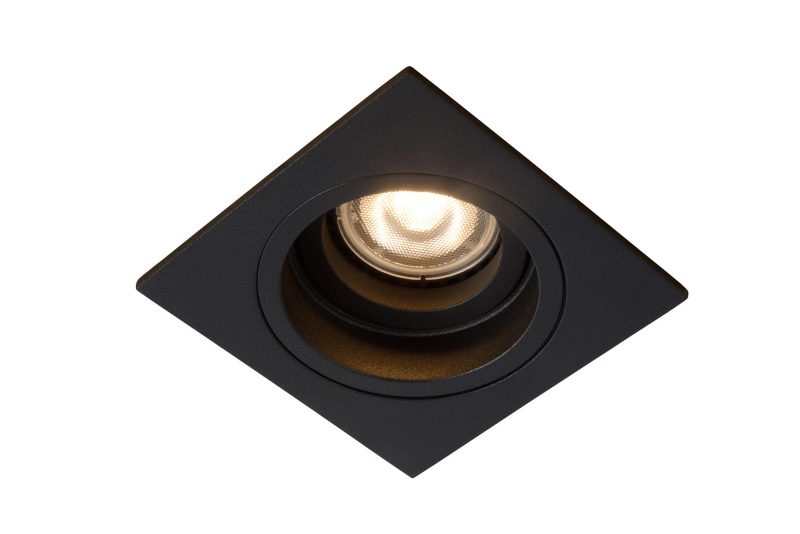 LUCIDE EMBED - Inbouwspot - 1xGU10 - Zwart