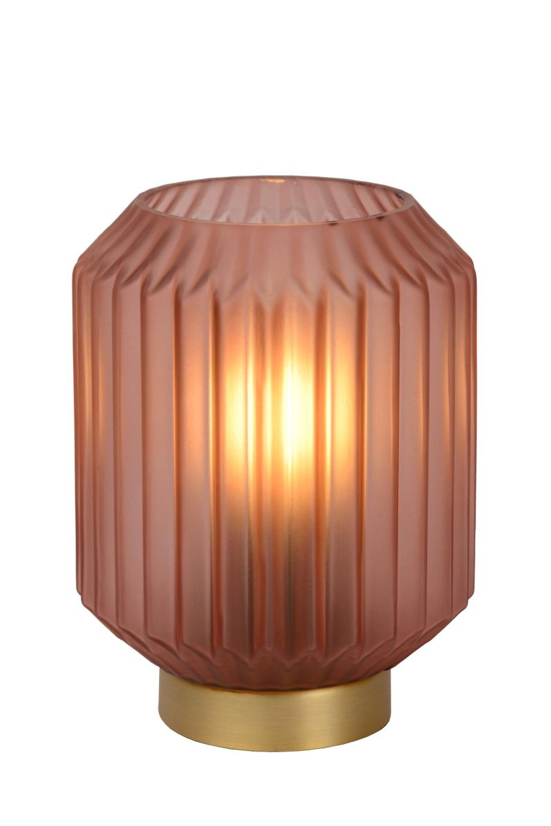 LUCIDE SUENO - Lampe de Table - Ø 13 cm - 1xE14 - Rose