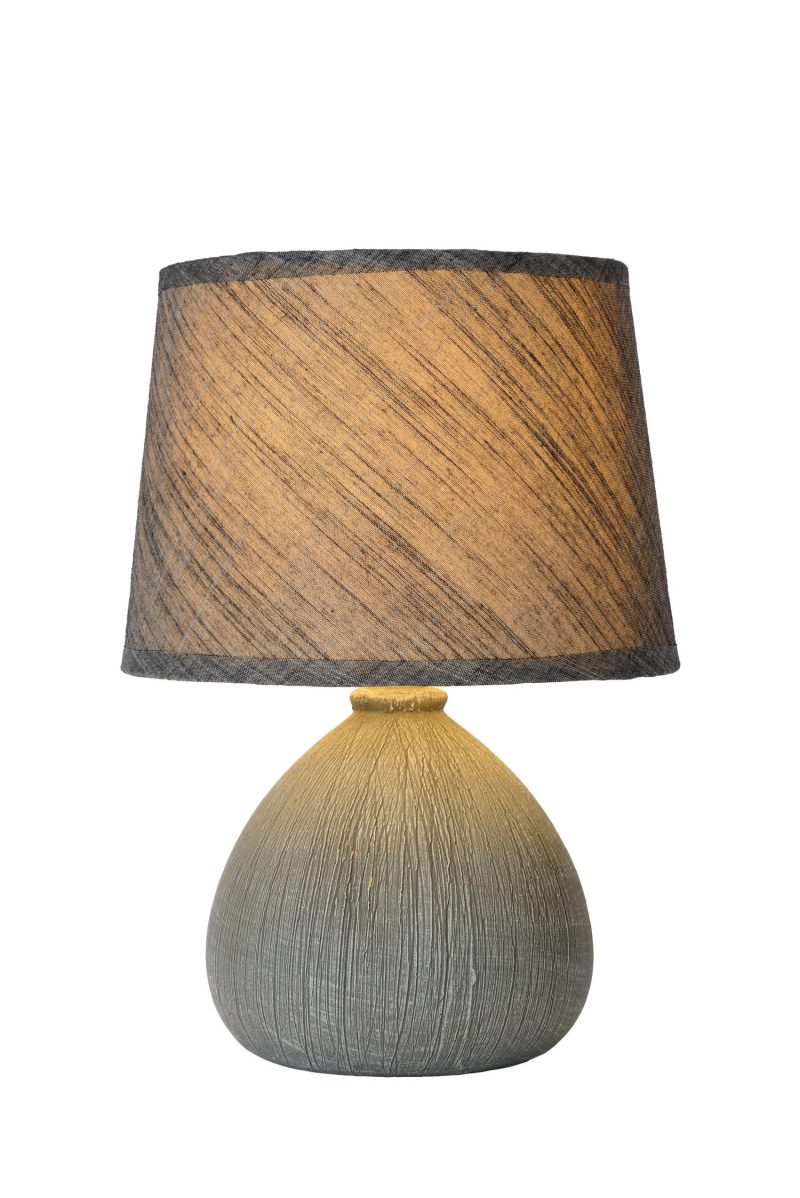 LUCIDE RAMZI - Table Lamp - Ø 18 cm - 1xE14 - Grey