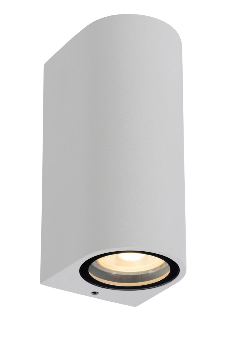 LUCIDE ZARO - Wandspot Buiten - 2xGU10 - IP44 - Wit