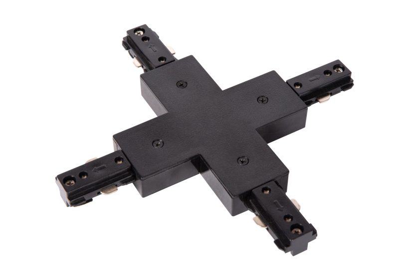 LUCIDE TRACK X Coupling - 1-Phase Rail System / Rail Lighting - Black (Extension)
