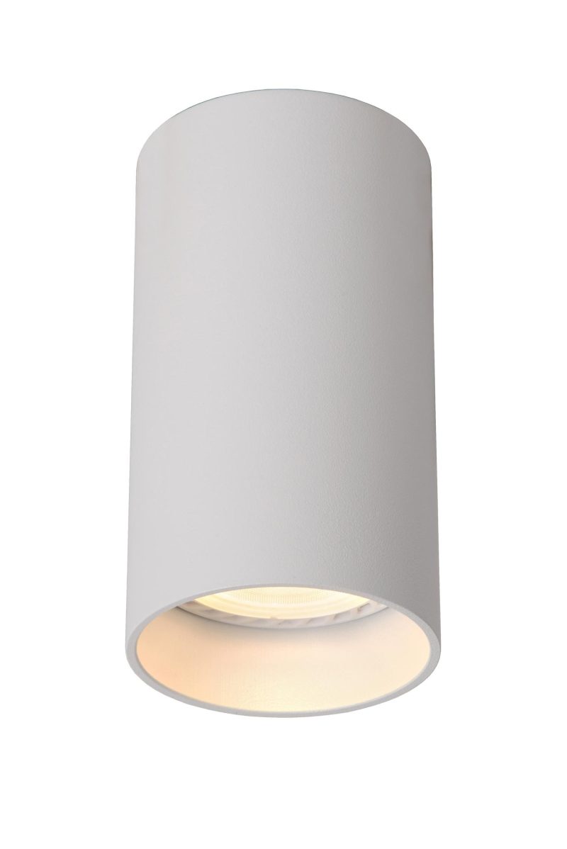 LUCIDE DELTO - Faretto da Soffitto - Ø 5,5 cm - LED Dim to Warm - GU10 - 1x5W 2200K/3000K - Bianco