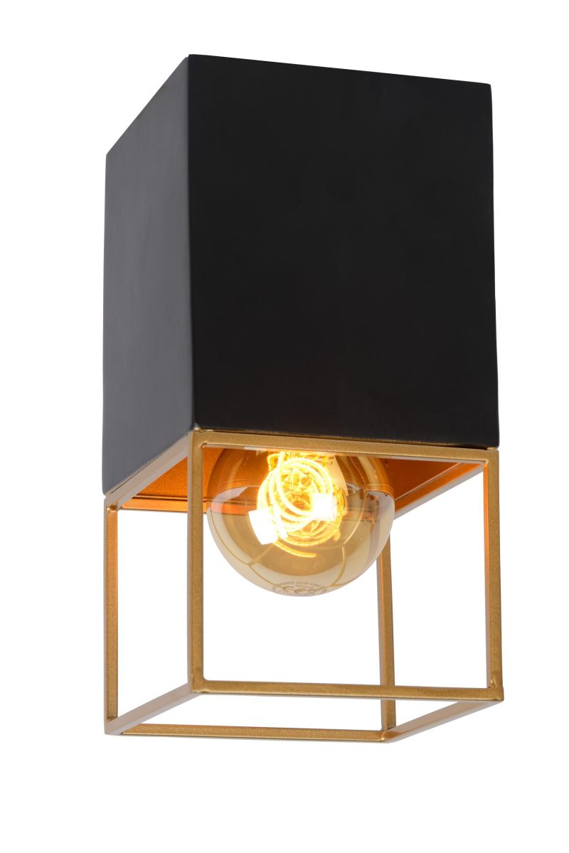 LUCIDE RIXT - Plafoniera - 1xE27 - Nera