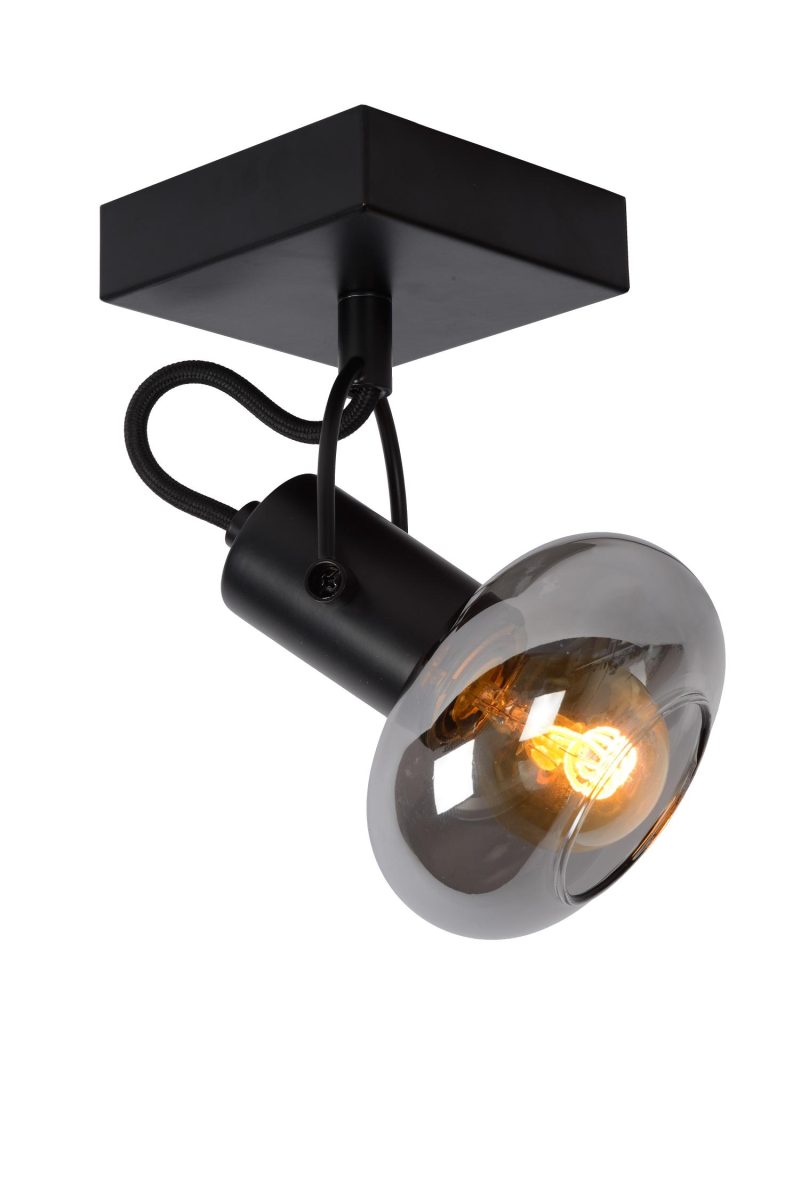 LUCIDE MADEE - Faretto da Soffitto - 1xE14 - Nero