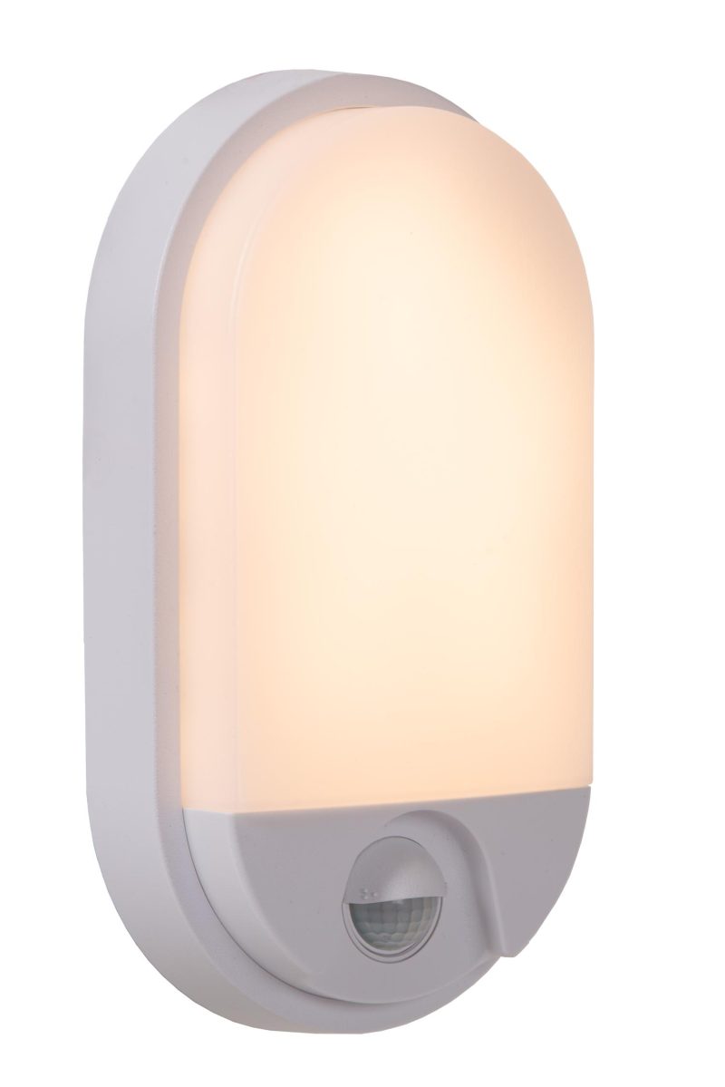 LUCIDE HUPS IR - Wandlamp Buiten - LED - 1x10W 3000K - IP54 - Wit