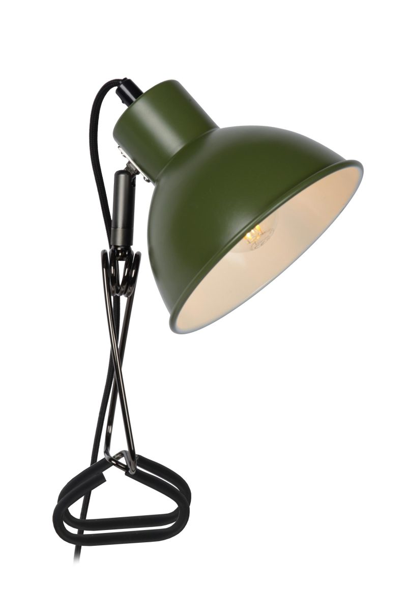 LUCIDE MOYS - Klemlamp - 1xE27 - Groen