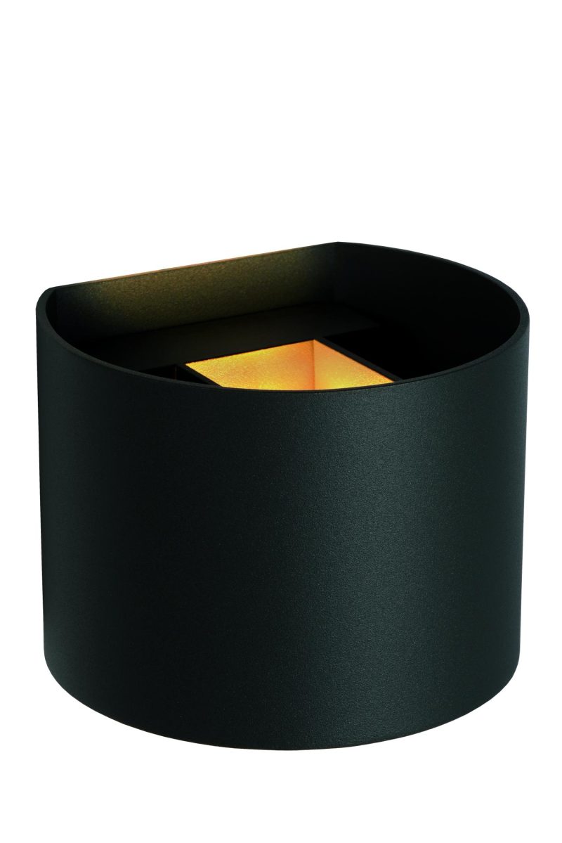 LUCIDE AXI - Wandspot Badkamer - LED - 2x3,5W 2700K - IP54 - Verstelbare stralingshoek - Zwart