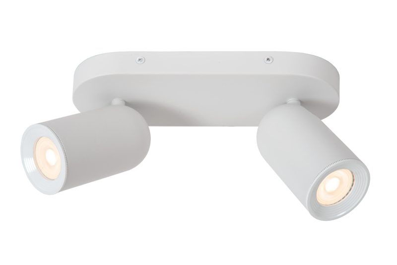 LUCIDE PUNCH - Ceiling Spot - 2xGU10 - White