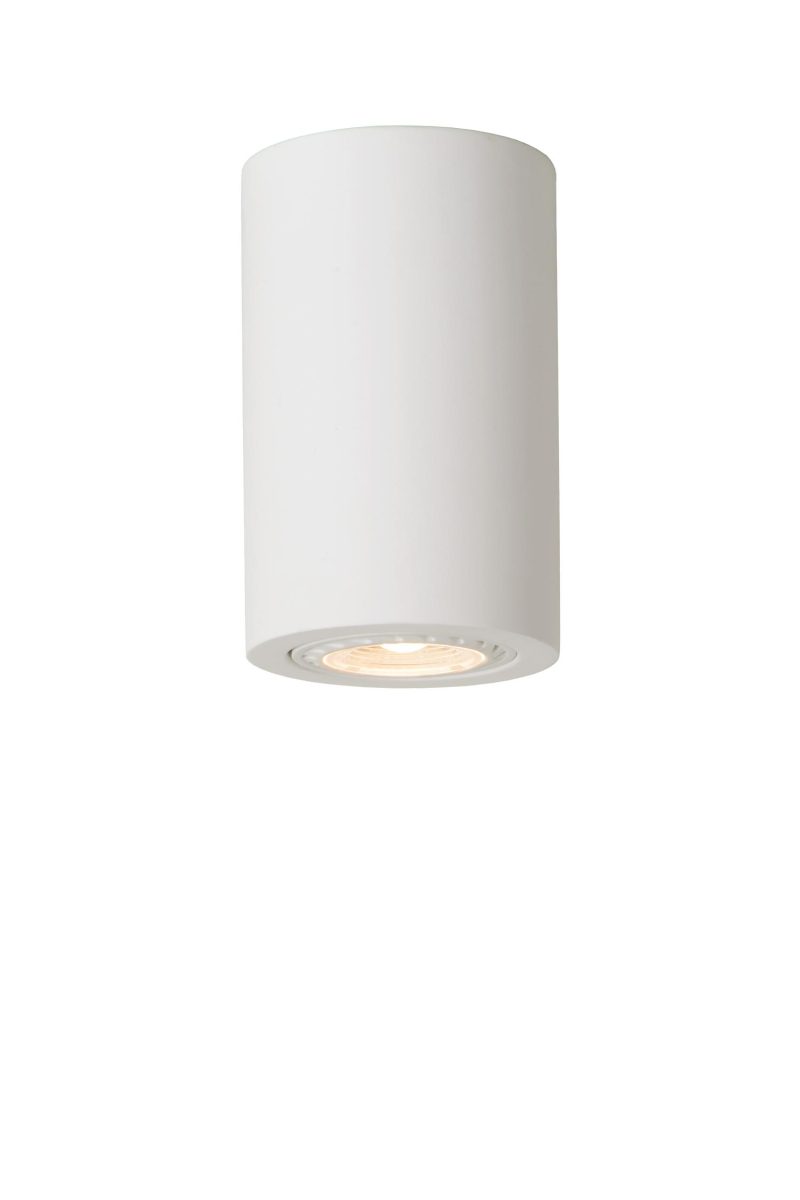 LUCIDE GIPSY - Plafondspot - Ø 7 cm - 1xGU10 - Wit