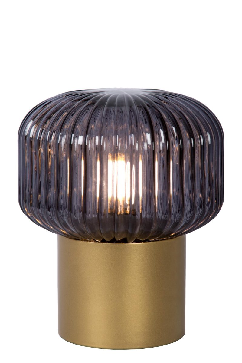 LUCIDE JANY - Lampe de Table - Ø 16 cm - 1xE14 - Or Mat / Laiton