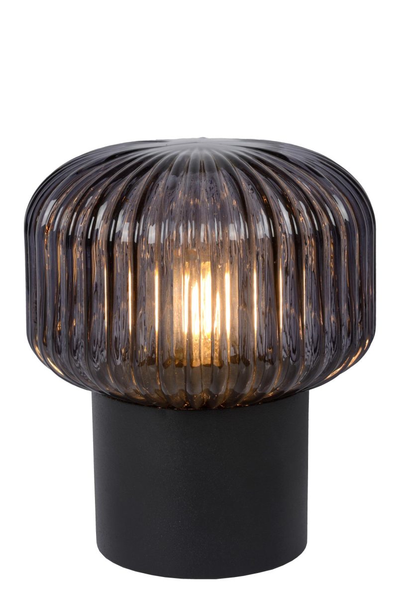 LUCIDE JANY - Lampe de Table - Ø 16 cm - 1xE14 - Noir