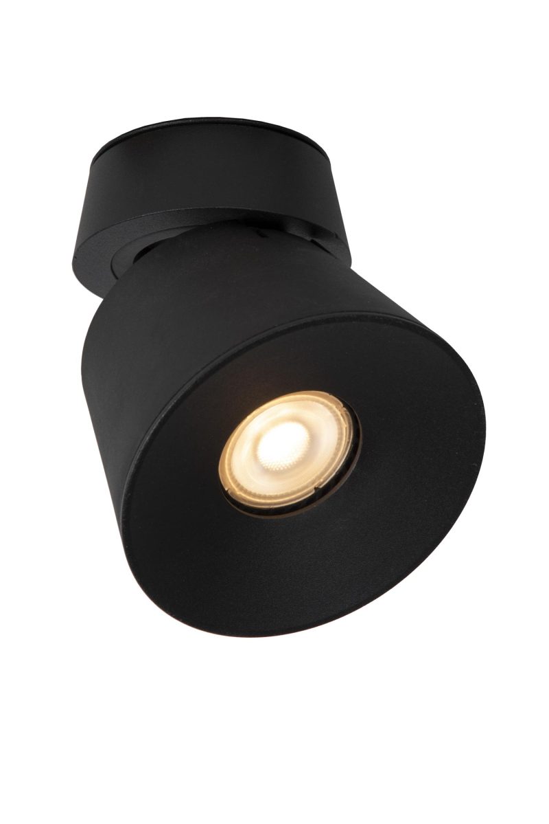 LUCIDE TRIGONO - Faretto da Soffitto - Ø 10,5 cm - 1xGU10 - Nero