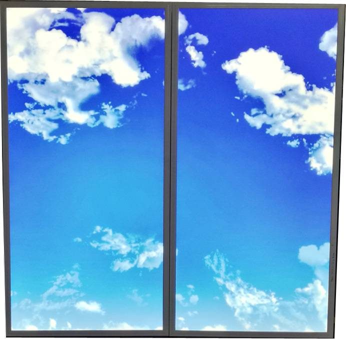 Panel LED techo nubes 120x120cm, set de 2, 2x60W
