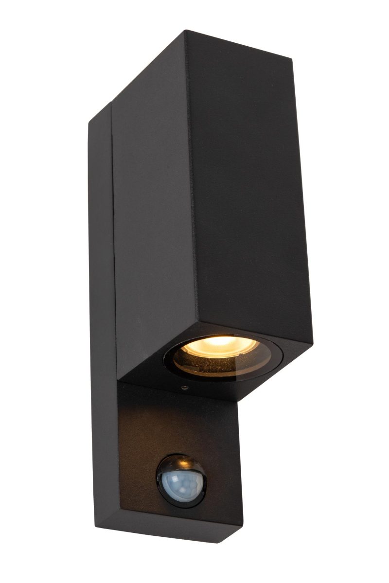 LUCIDE ZARO IR - Faretto da Esterno - 2xGU10 - IP65 - Nero