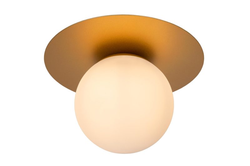 LUCIDE TRICIA - Ceiling Light - Ø 25 cm - 1xE27 - Matte Gold / Brass