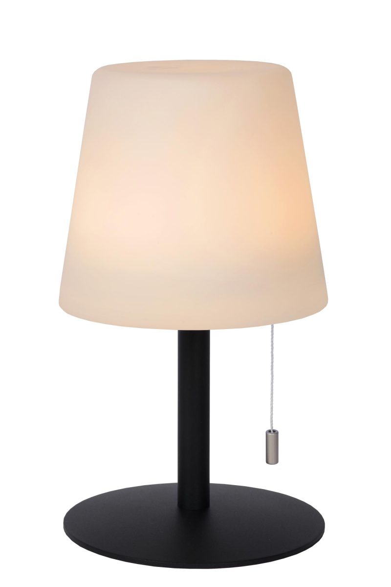 LUCIDE RIO - Lampe de Table Rechargeable Extérieure - Batterie - Ø 15,5 cm - LED Dimm.